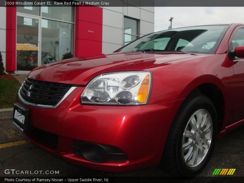 Rave Red Pearl / Medium Gray 2009 Mitsubishi Galant ES