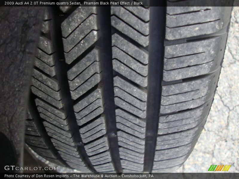 Phantom Black Pearl Effect / Black 2009 Audi A4 2.0T Premium quattro Sedan
