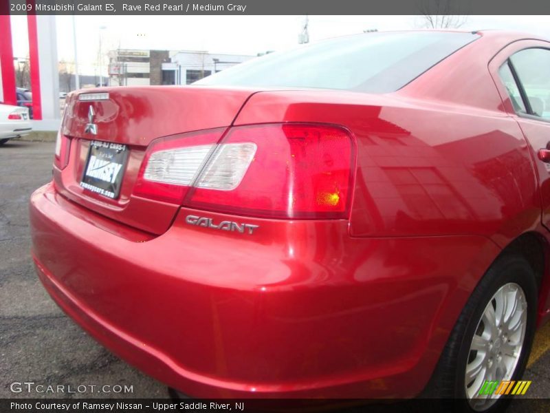 Rave Red Pearl / Medium Gray 2009 Mitsubishi Galant ES