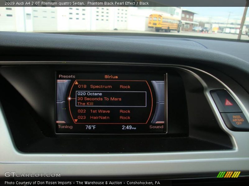 Phantom Black Pearl Effect / Black 2009 Audi A4 2.0T Premium quattro Sedan