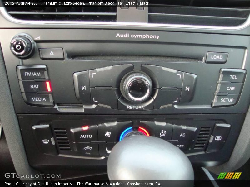 Phantom Black Pearl Effect / Black 2009 Audi A4 2.0T Premium quattro Sedan
