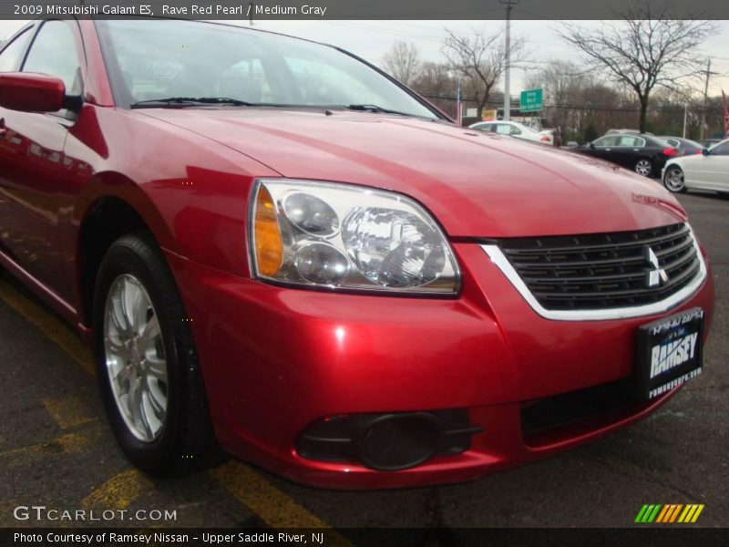 Rave Red Pearl / Medium Gray 2009 Mitsubishi Galant ES