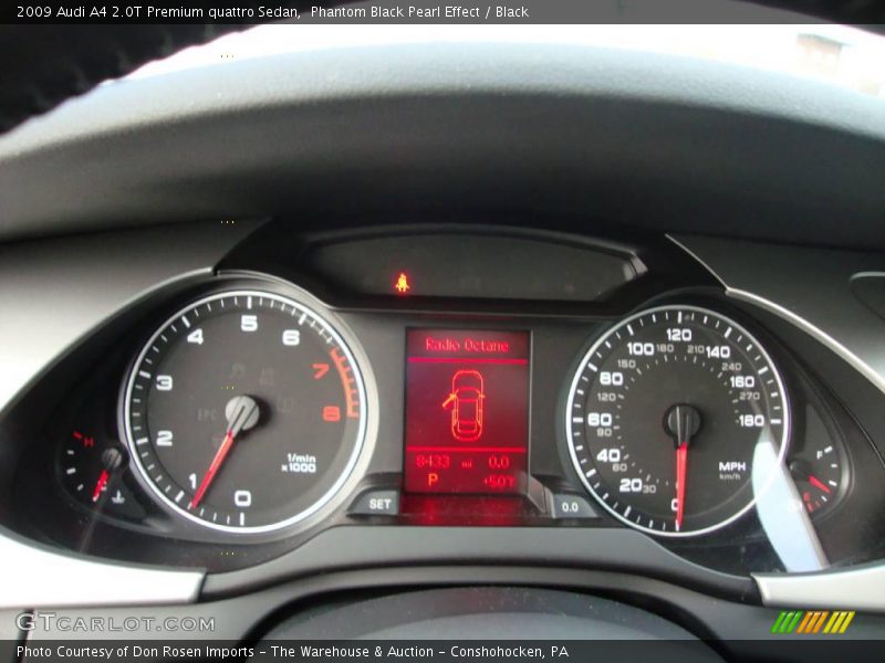 Phantom Black Pearl Effect / Black 2009 Audi A4 2.0T Premium quattro Sedan