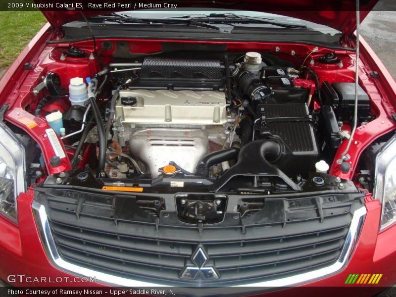 Rave Red Pearl / Medium Gray 2009 Mitsubishi Galant ES