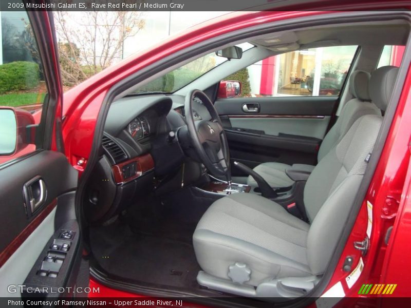 Rave Red Pearl / Medium Gray 2009 Mitsubishi Galant ES