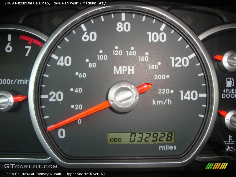 Rave Red Pearl / Medium Gray 2009 Mitsubishi Galant ES