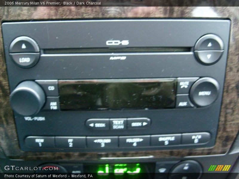 Black / Dark Charcoal 2006 Mercury Milan V6 Premier