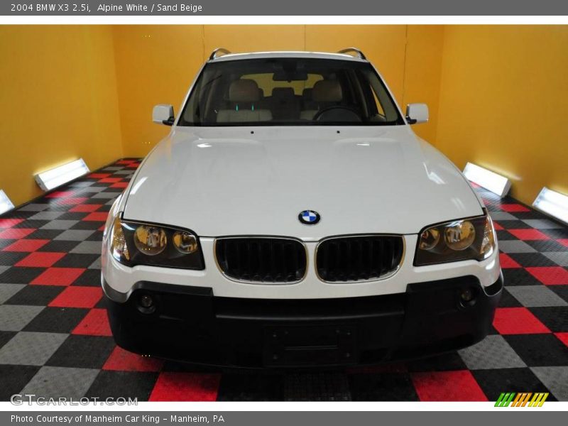 Alpine White / Sand Beige 2004 BMW X3 2.5i