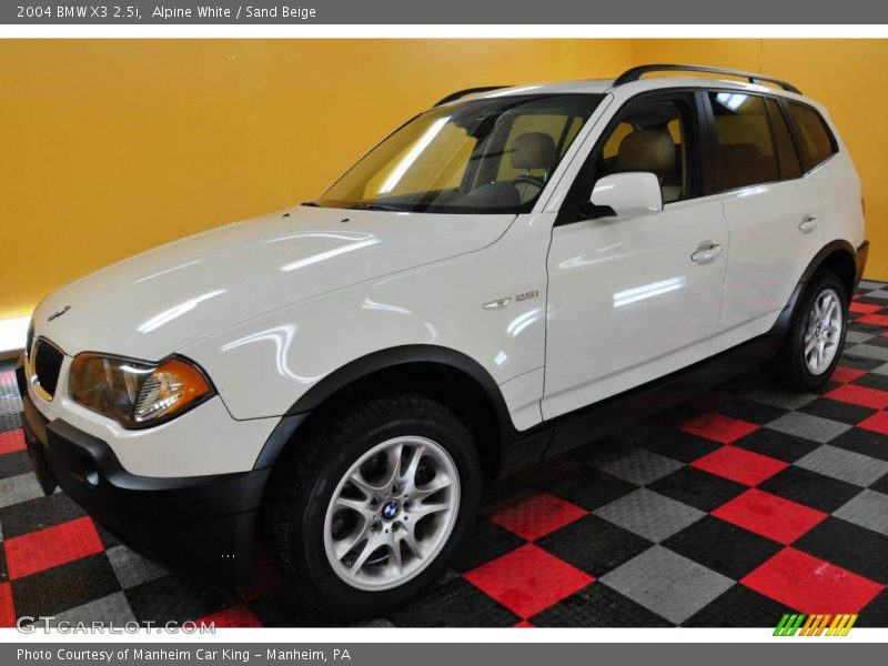 Alpine White / Sand Beige 2004 BMW X3 2.5i