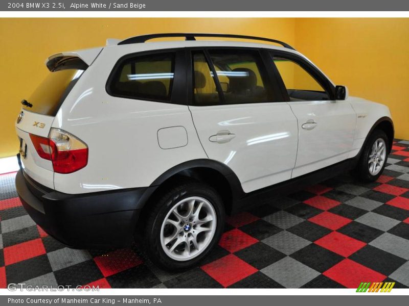 Alpine White / Sand Beige 2004 BMW X3 2.5i