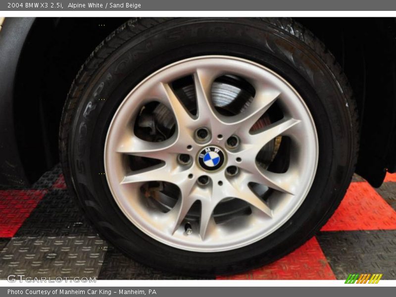 Alpine White / Sand Beige 2004 BMW X3 2.5i