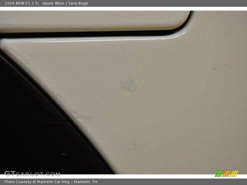 Alpine White / Sand Beige 2004 BMW X3 2.5i