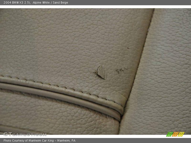 Alpine White / Sand Beige 2004 BMW X3 2.5i
