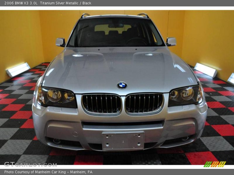 Titanium Silver Metallic / Black 2006 BMW X3 3.0i