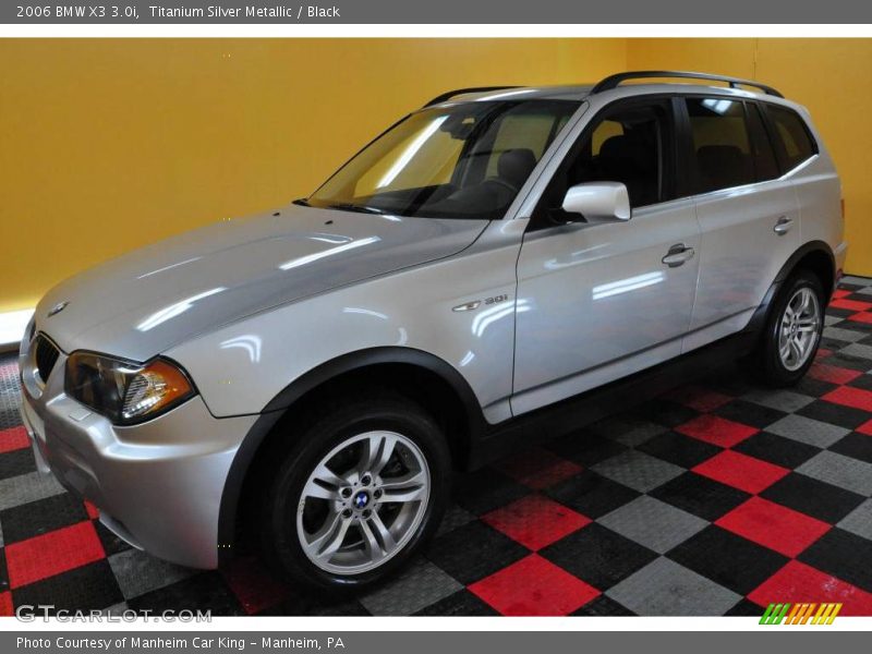 Titanium Silver Metallic / Black 2006 BMW X3 3.0i