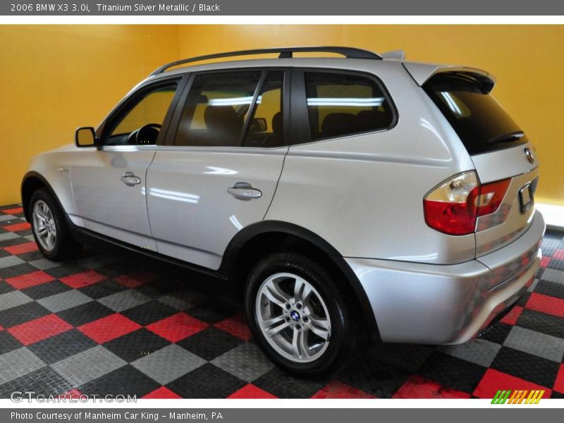 Titanium Silver Metallic / Black 2006 BMW X3 3.0i