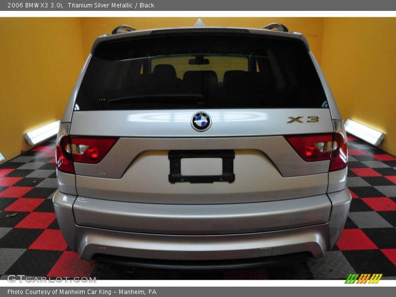 Titanium Silver Metallic / Black 2006 BMW X3 3.0i