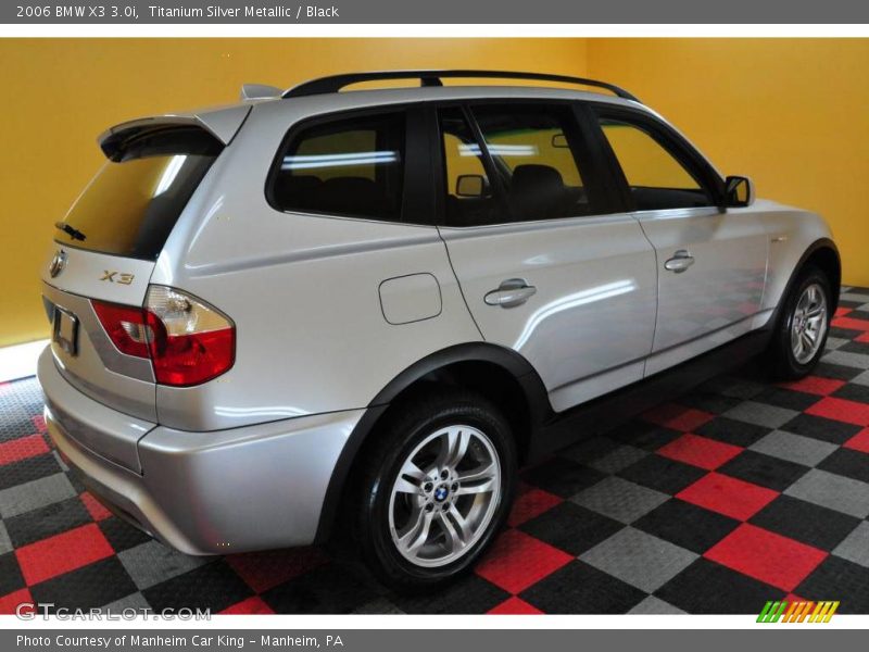 Titanium Silver Metallic / Black 2006 BMW X3 3.0i