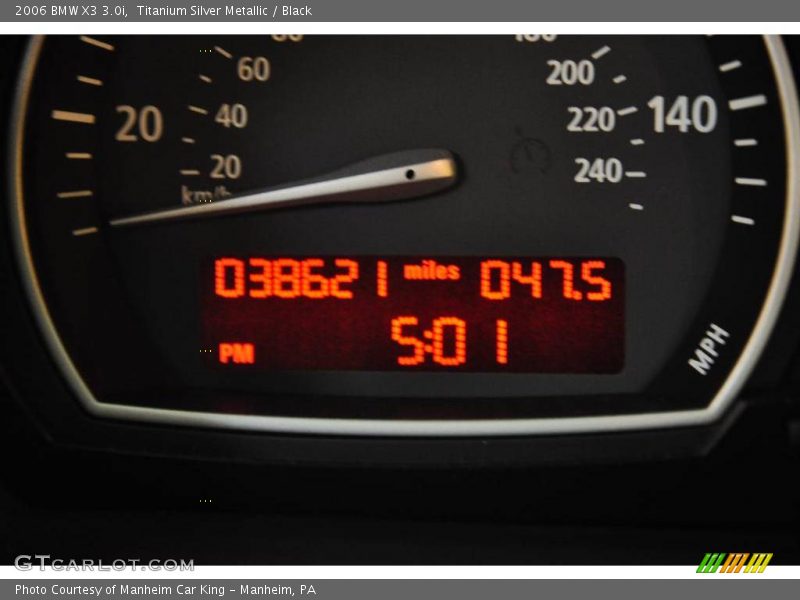 Titanium Silver Metallic / Black 2006 BMW X3 3.0i