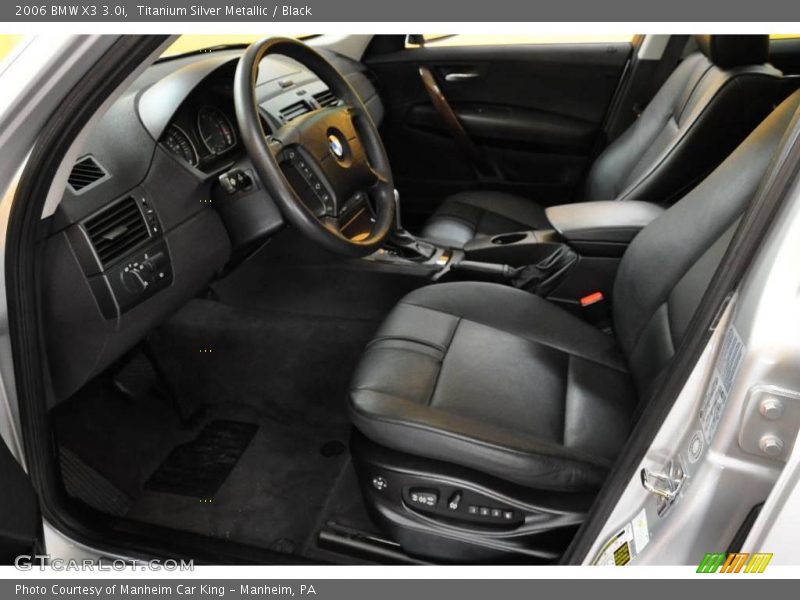 Titanium Silver Metallic / Black 2006 BMW X3 3.0i