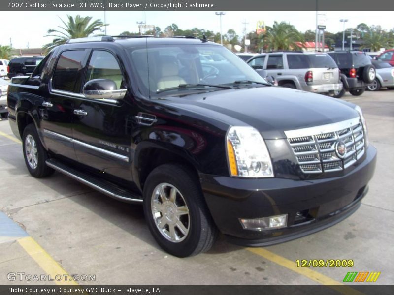 Black Raven / Cocoa/Light Cashmere 2007 Cadillac Escalade EXT AWD
