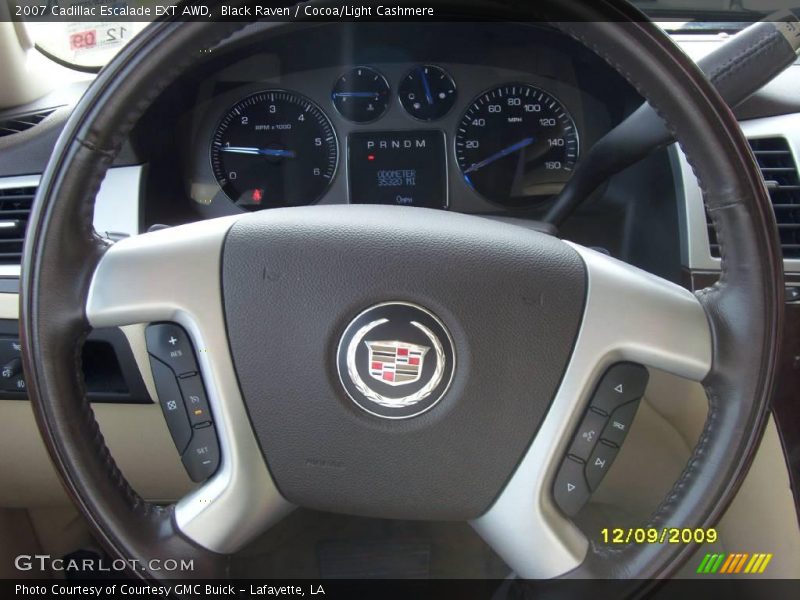 Black Raven / Cocoa/Light Cashmere 2007 Cadillac Escalade EXT AWD