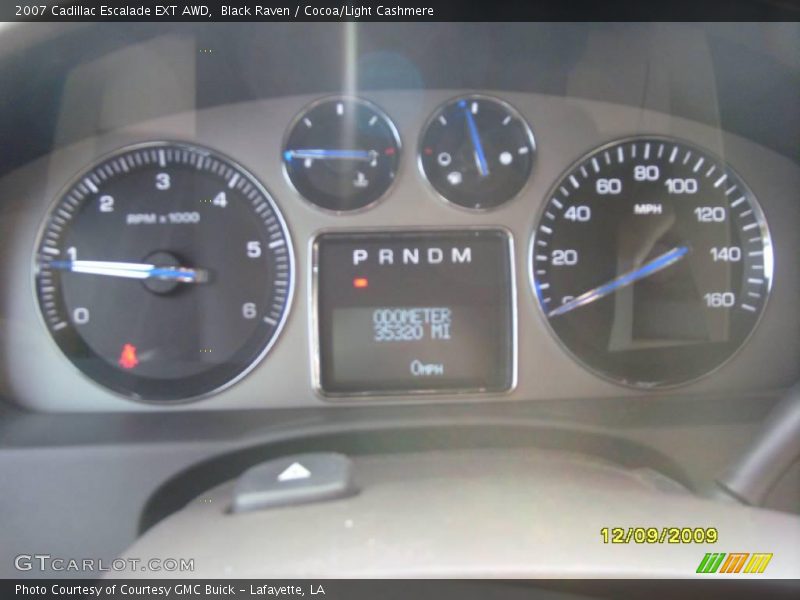 Black Raven / Cocoa/Light Cashmere 2007 Cadillac Escalade EXT AWD