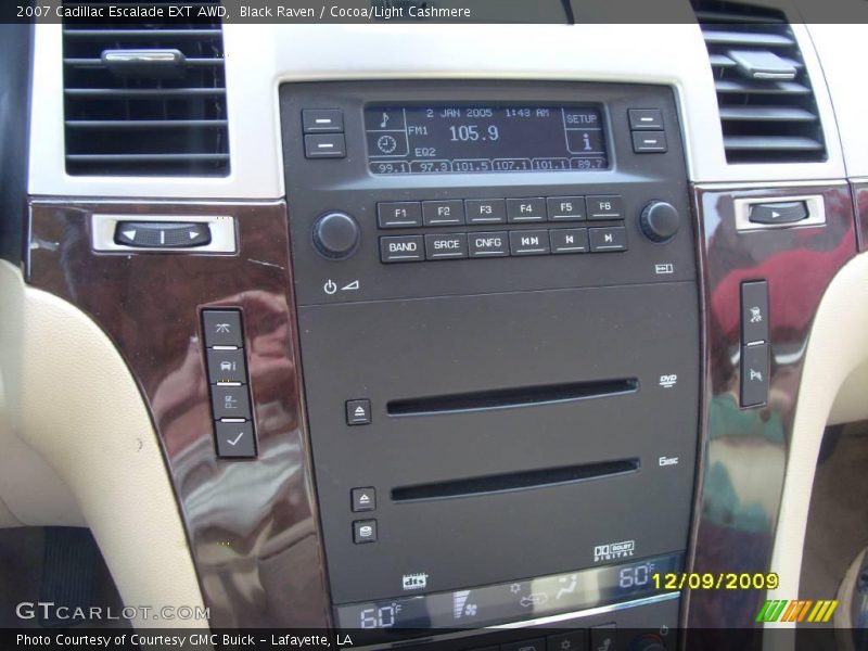 Black Raven / Cocoa/Light Cashmere 2007 Cadillac Escalade EXT AWD