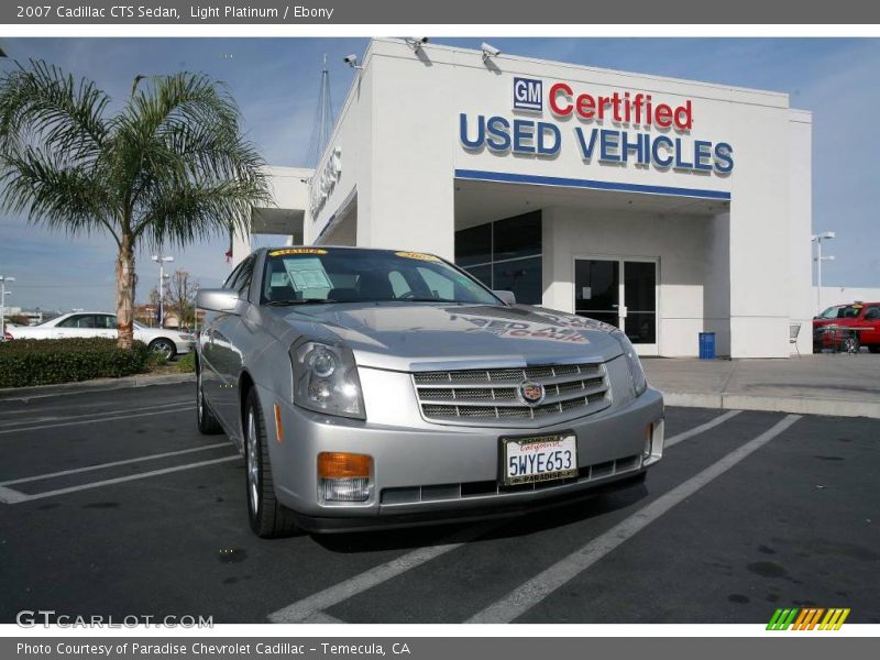 Light Platinum / Ebony 2007 Cadillac CTS Sedan