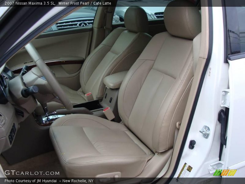 Winter Frost Pearl / Cafe Latte 2007 Nissan Maxima 3.5 SL