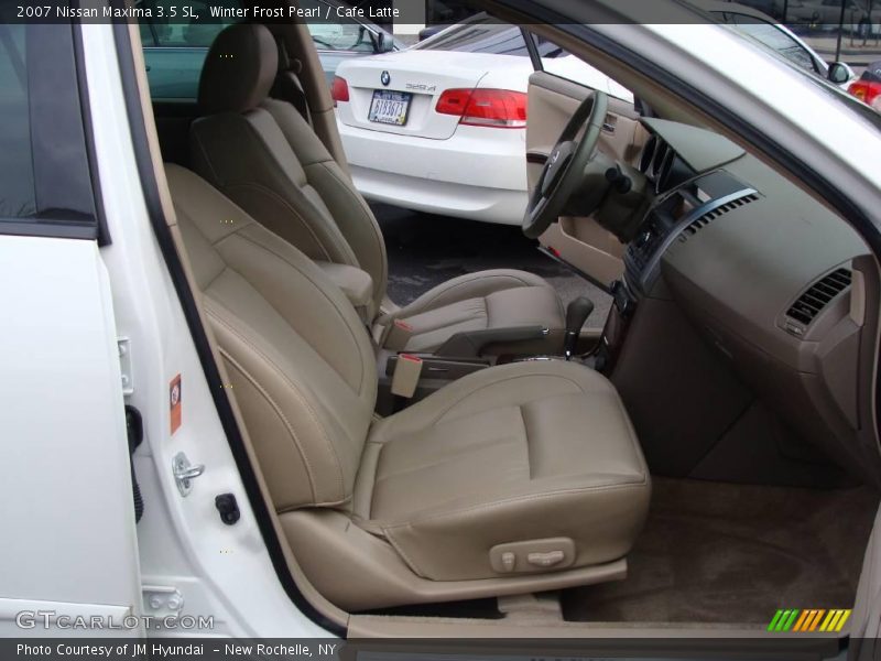 Winter Frost Pearl / Cafe Latte 2007 Nissan Maxima 3.5 SL
