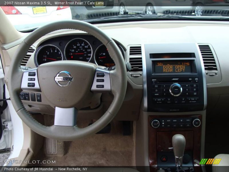 Winter Frost Pearl / Cafe Latte 2007 Nissan Maxima 3.5 SL