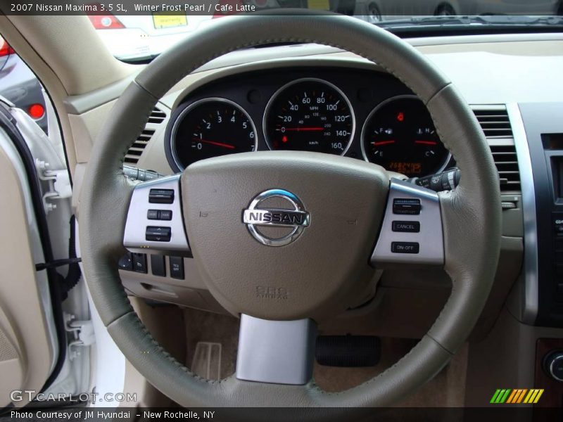 Winter Frost Pearl / Cafe Latte 2007 Nissan Maxima 3.5 SL