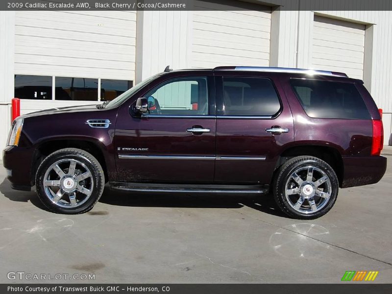 Black Cherry / Cocoa/Cashmere 2009 Cadillac Escalade AWD