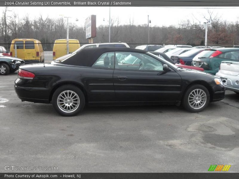 Brilliant Black Crystal / Sandstone 2004 Chrysler Sebring LXi Convertible