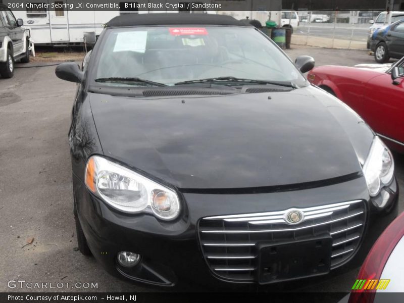 Brilliant Black Crystal / Sandstone 2004 Chrysler Sebring LXi Convertible