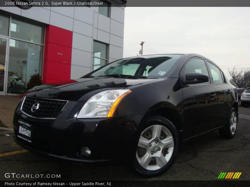 Super Black / Charcoal/Steel 2008 Nissan Sentra 2.0