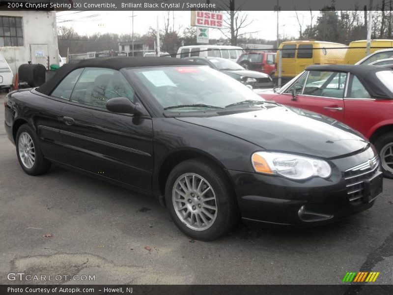 Brilliant Black Crystal / Sandstone 2004 Chrysler Sebring LXi Convertible