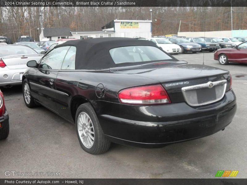 Brilliant Black Crystal / Sandstone 2004 Chrysler Sebring LXi Convertible