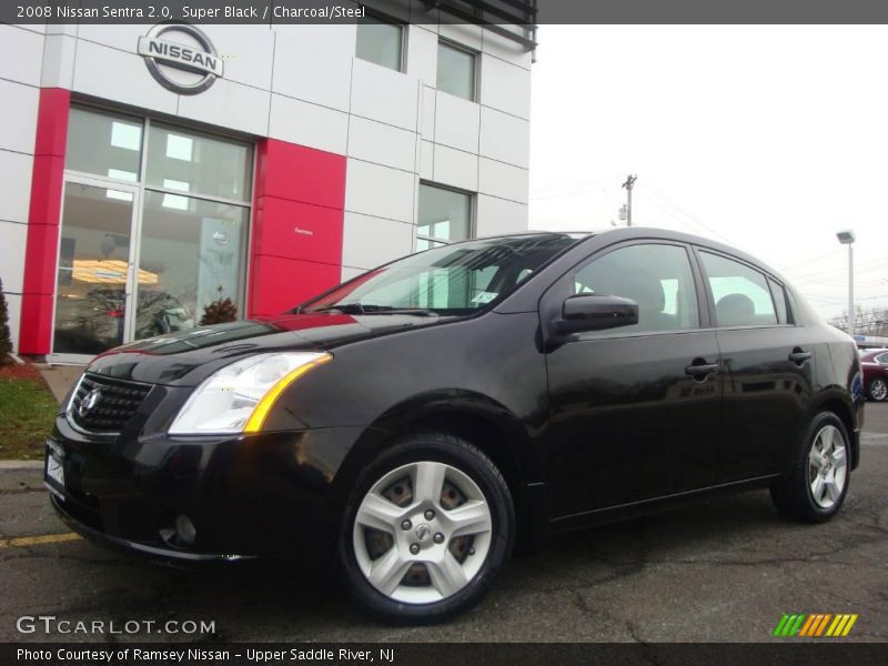 Super Black / Charcoal/Steel 2008 Nissan Sentra 2.0