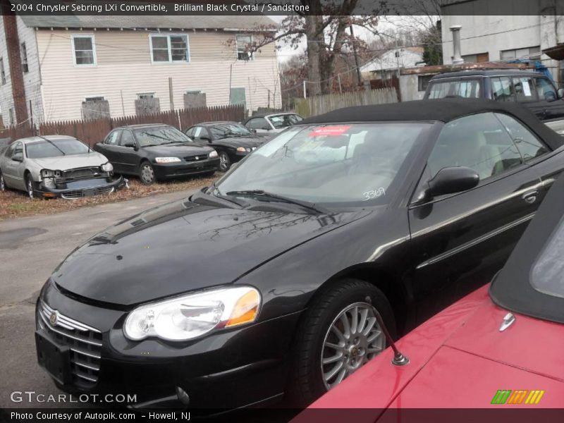 Brilliant Black Crystal / Sandstone 2004 Chrysler Sebring LXi Convertible