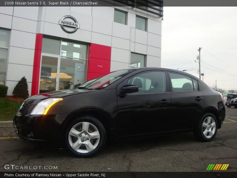 Super Black / Charcoal/Steel 2008 Nissan Sentra 2.0