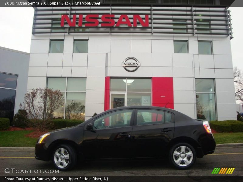 Super Black / Charcoal/Steel 2008 Nissan Sentra 2.0