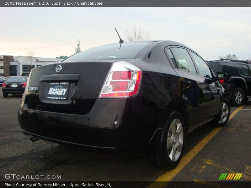 Super Black / Charcoal/Steel 2008 Nissan Sentra 2.0
