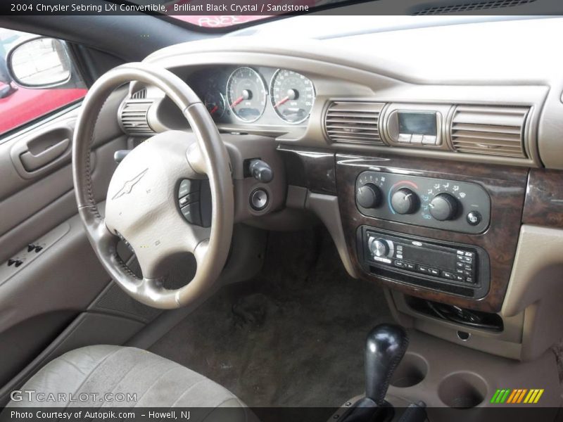Brilliant Black Crystal / Sandstone 2004 Chrysler Sebring LXi Convertible