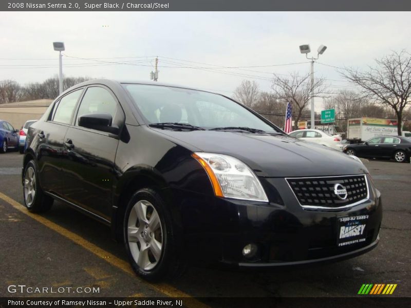 Super Black / Charcoal/Steel 2008 Nissan Sentra 2.0