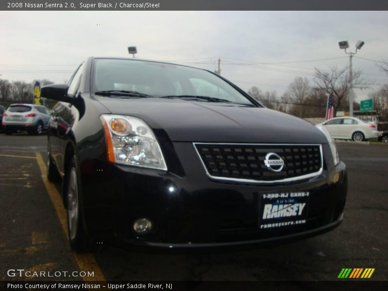 Super Black / Charcoal/Steel 2008 Nissan Sentra 2.0