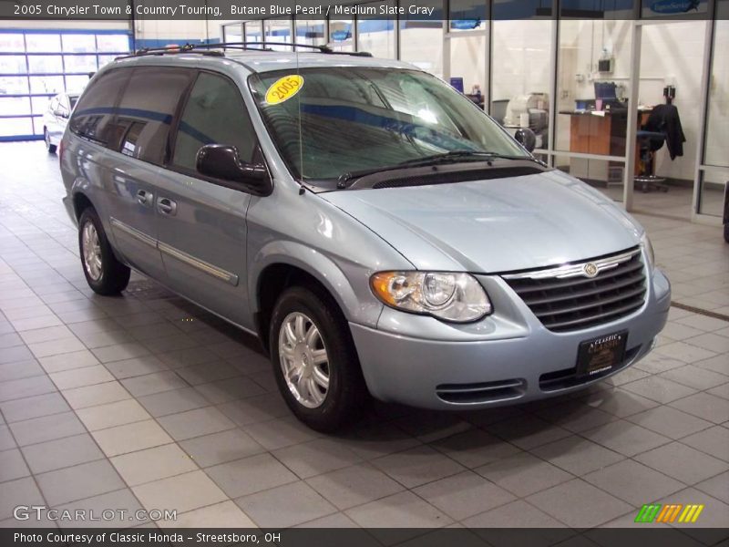 Butane Blue Pearl / Medium Slate Gray 2005 Chrysler Town & Country Touring