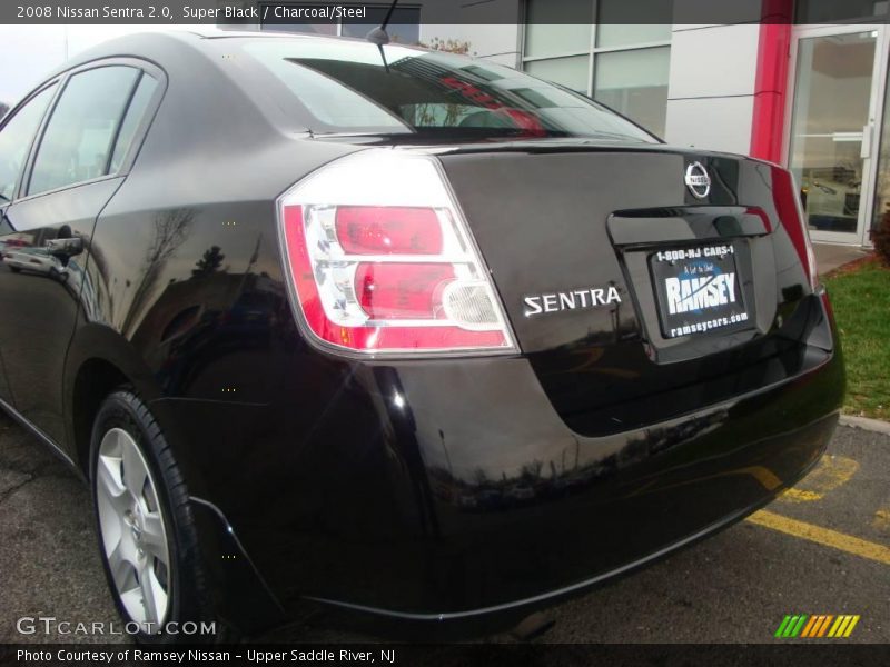 Super Black / Charcoal/Steel 2008 Nissan Sentra 2.0