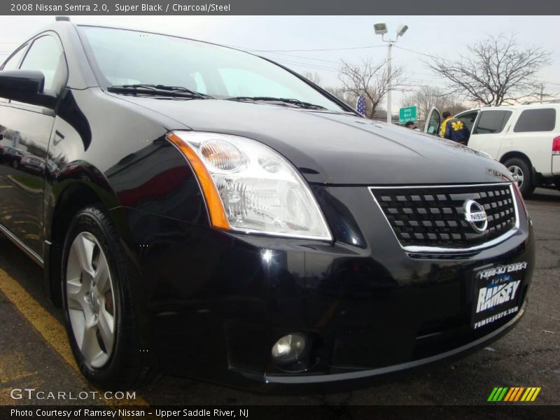 Super Black / Charcoal/Steel 2008 Nissan Sentra 2.0